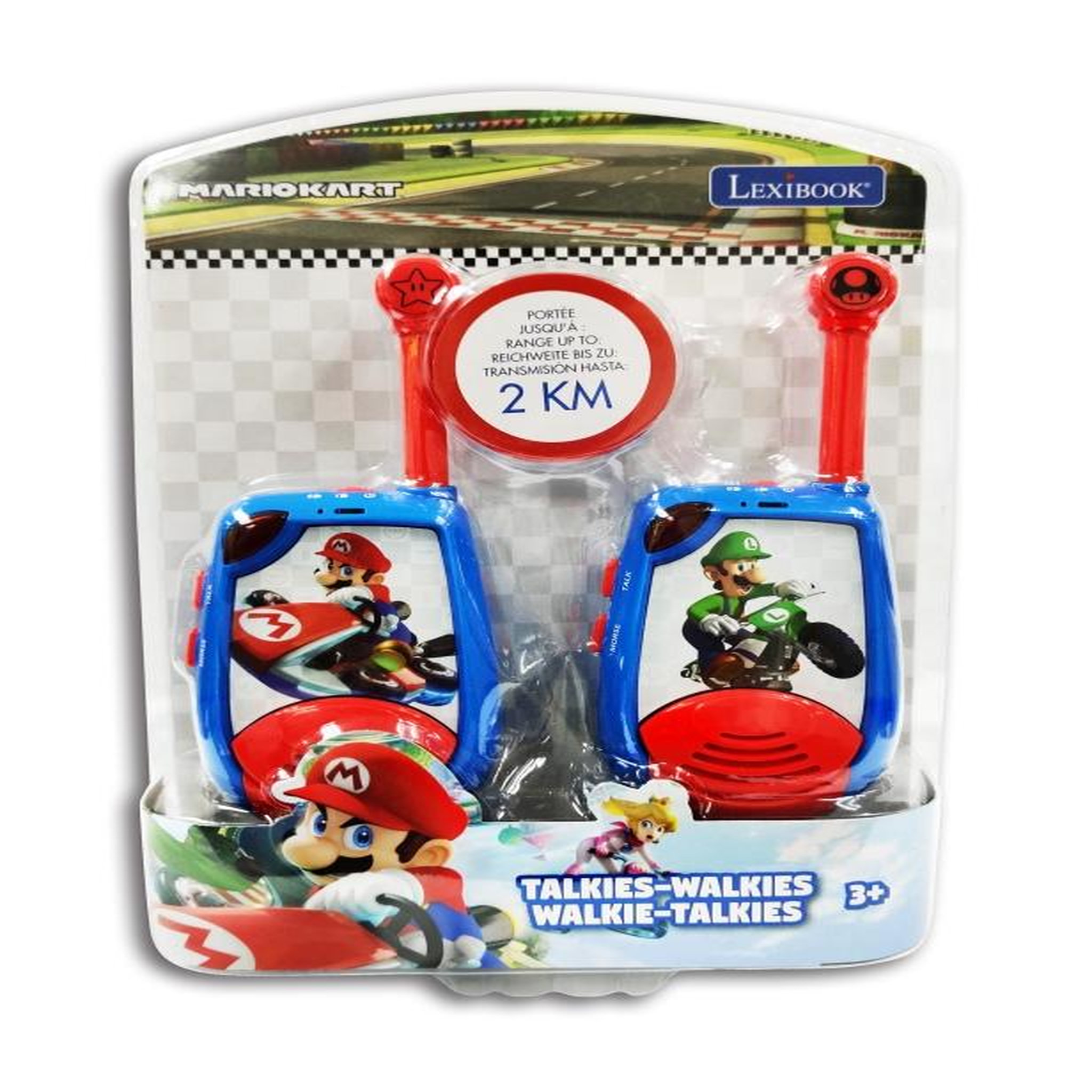 Voir la diapositive 3 : Lexibook Talkie-Walkies Mario Kart portée 2km fonction morse