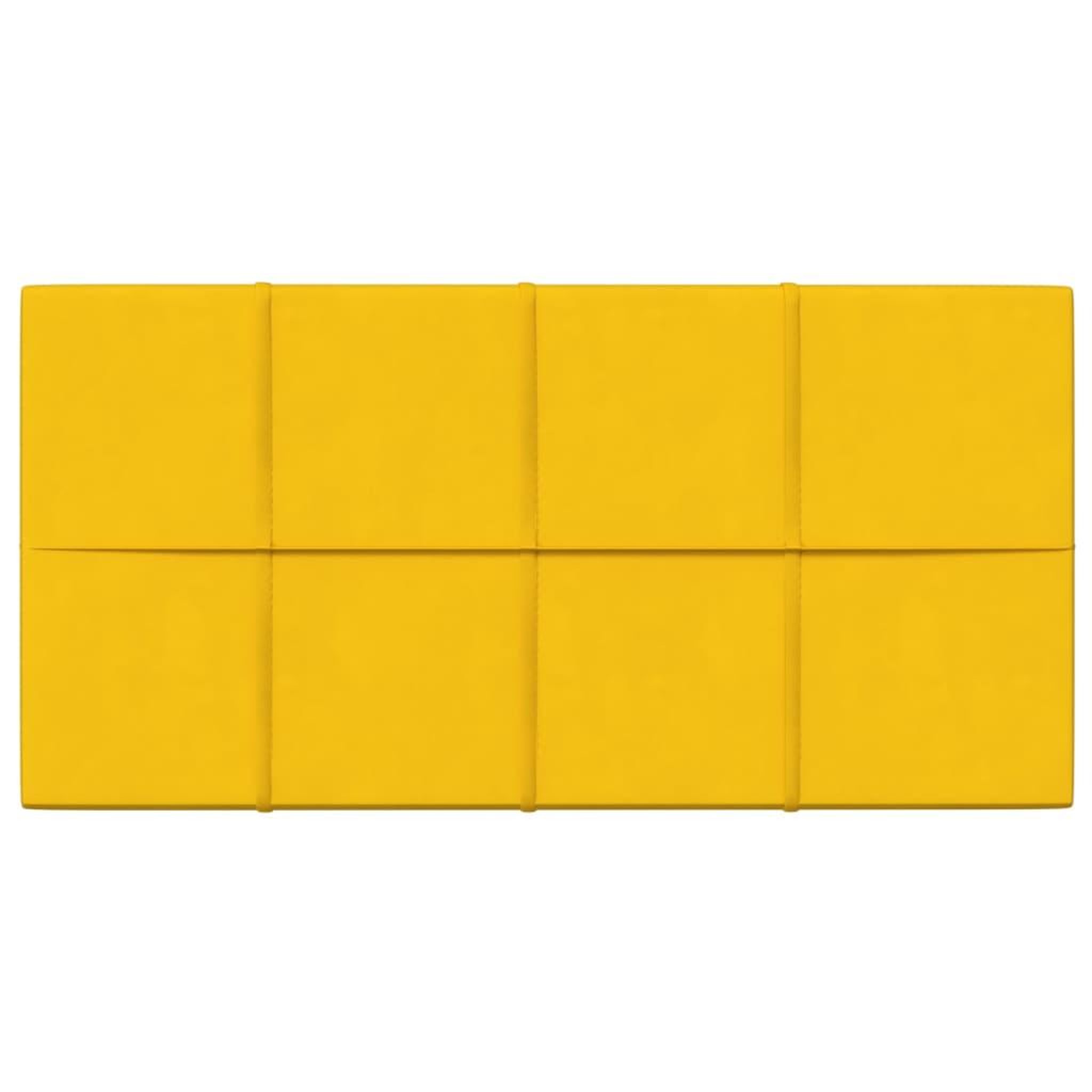 Voir la diapositive 3 : VIDAXL Panneaux muraux 12 pcs Jaune 60x30 cm Velours 2,16 m^2