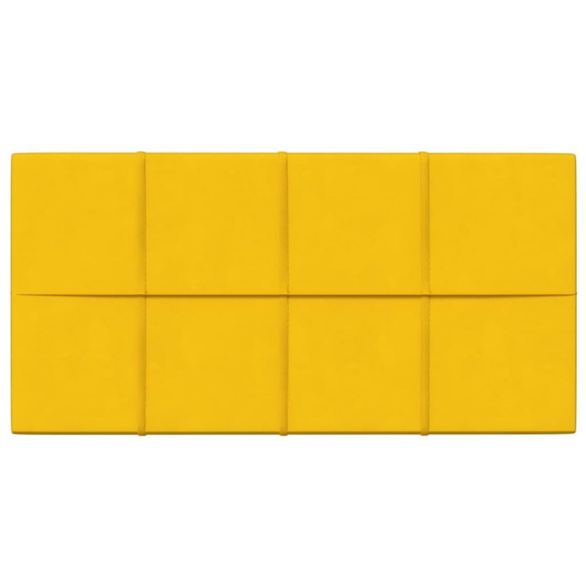 VIDAXL Panneaux muraux 12 pcs Jaune 60x30 cm Velours 2,16 m^2
