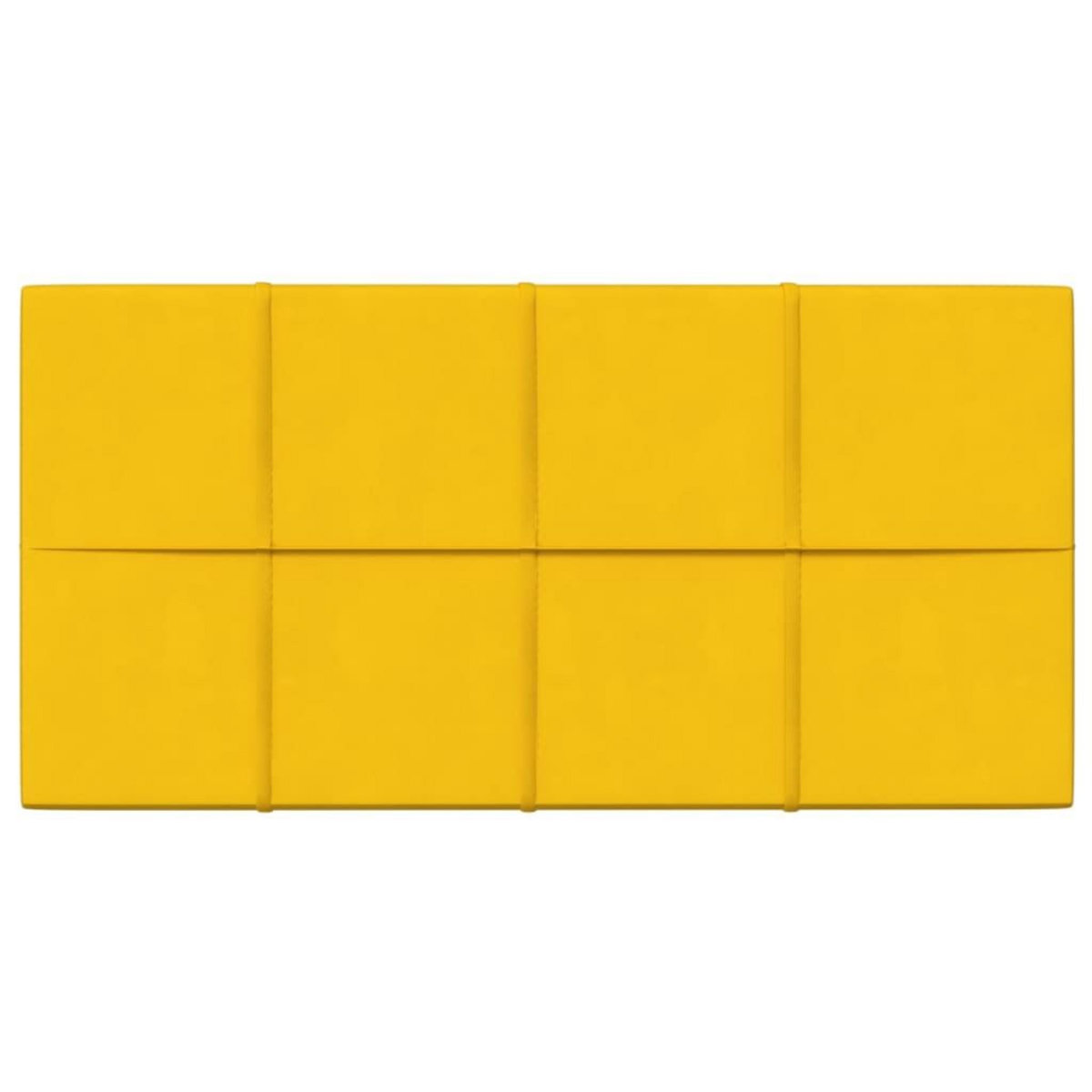 VIDAXL Panneaux muraux 12 pcs Jaune 60x30 cm Velours 2,16 m^2