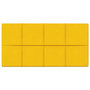 Voir la diapositive 3 : VIDAXL Panneaux muraux 12 pcs Jaune 60x30 cm Velours 2,16 m^2