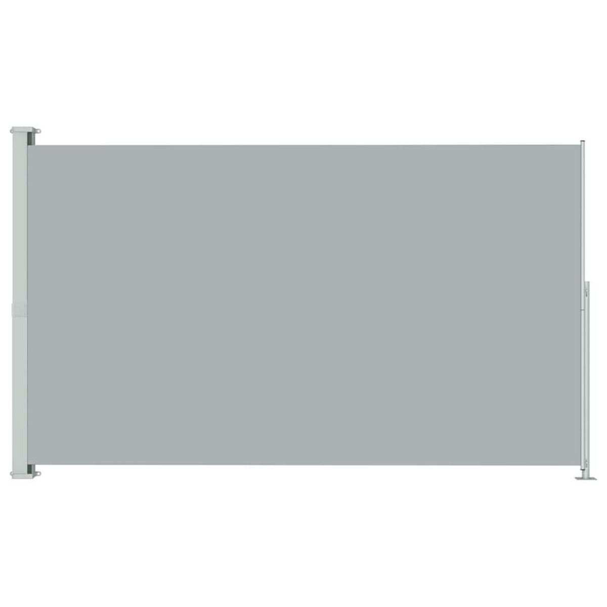 VIDAXL Auvent lateral retractable de patio 200x300 cm Gris