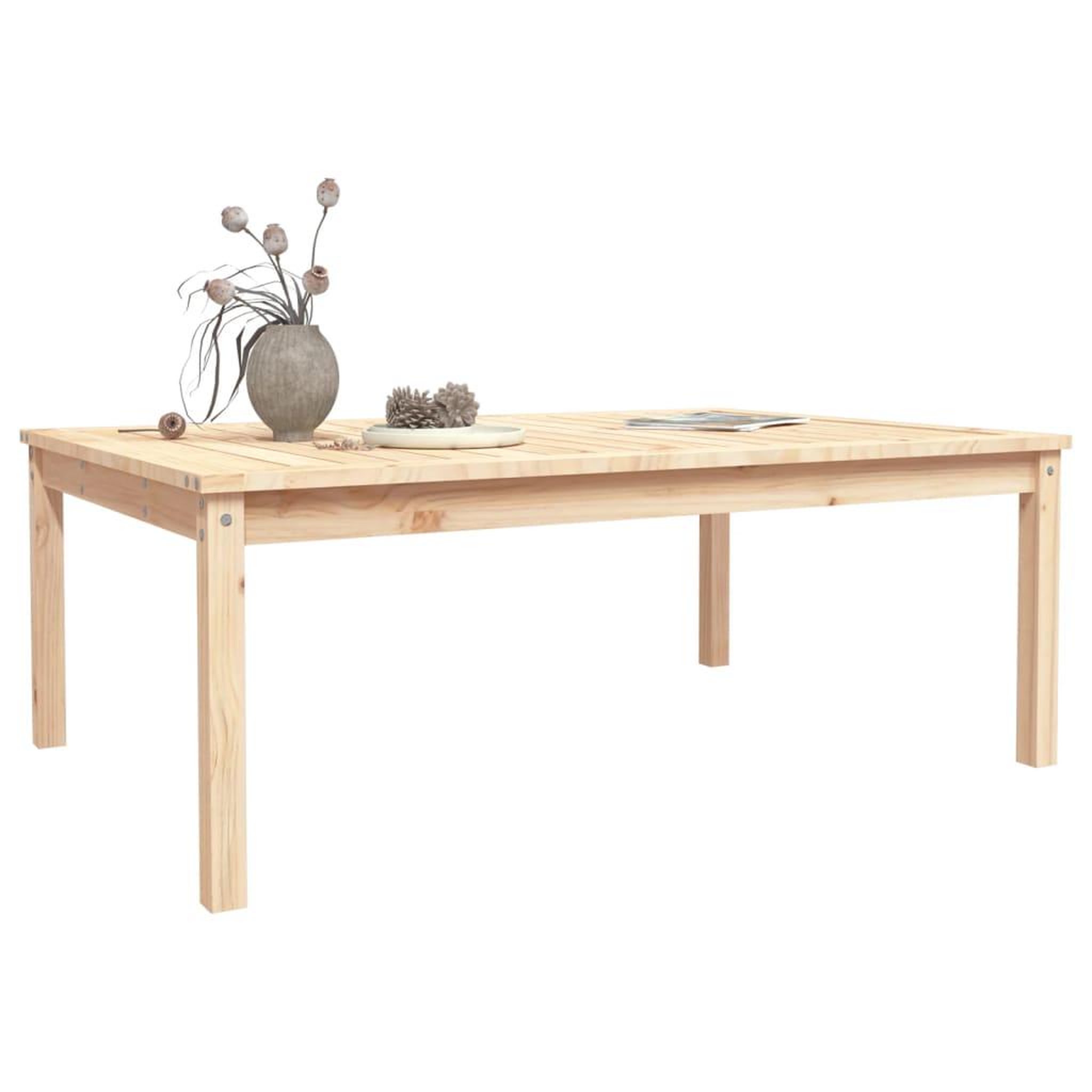 Voir la diapositive 4 : VIDAXL Table de jardin 121x82,5x45 cm bois massif de pin