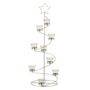 Voir la diapositive 1 : Paris Prix Photophore Design  Arbre Spirale  70cm Argent