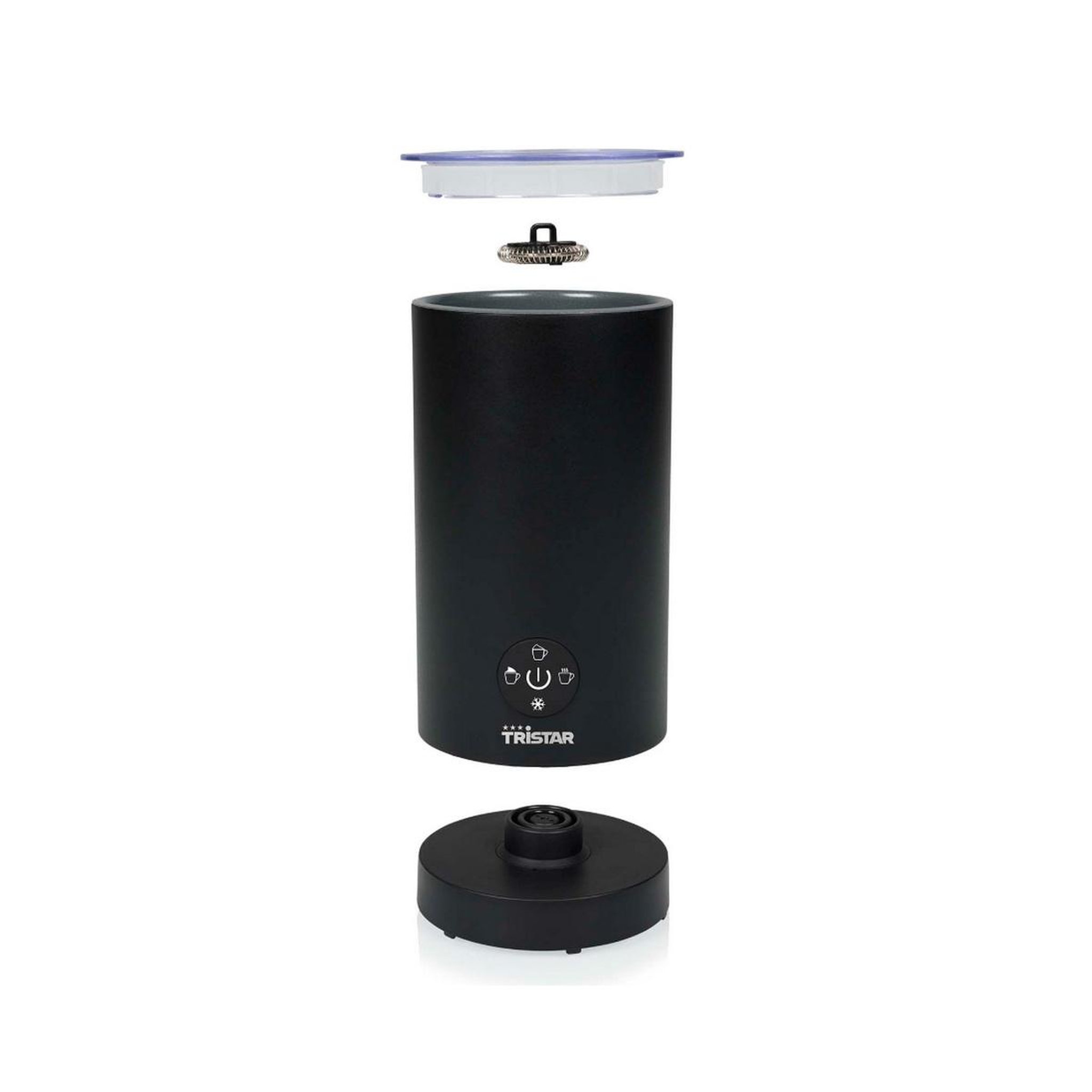 Voir la diapositive 4 : TRISTAR Emulsionneur mousseur  de lait 4 en 1 500w  0.3l noir - mk-2278