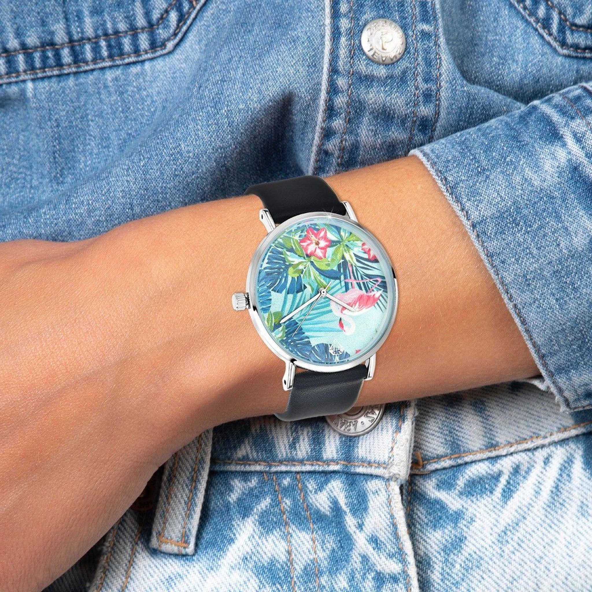 Voir la diapositive 2 : SC CRYSTAL Montre Camille flament rose SC Crystal