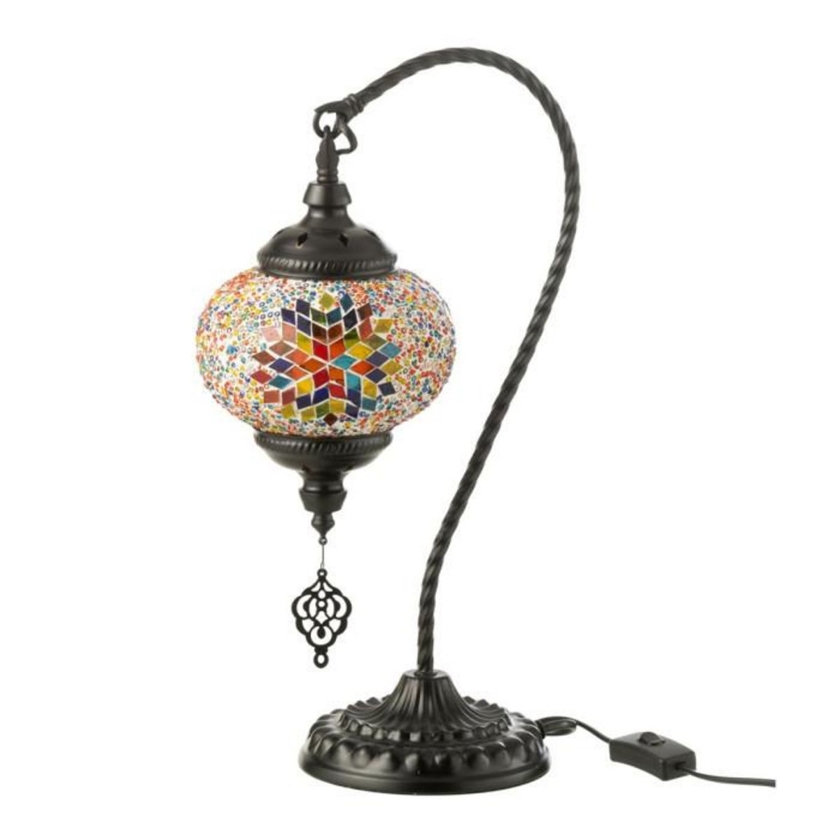 Paris Prix Lampe à Poser Mosaïque Design  Neal  44cm Multicolore