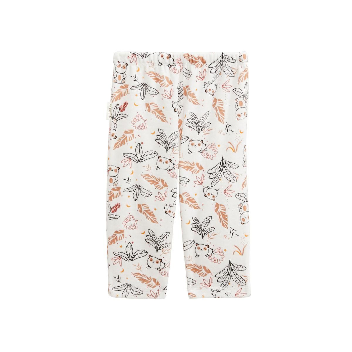 Petit Béguin Pyjama enfant 2 pièces en velours Maloueg