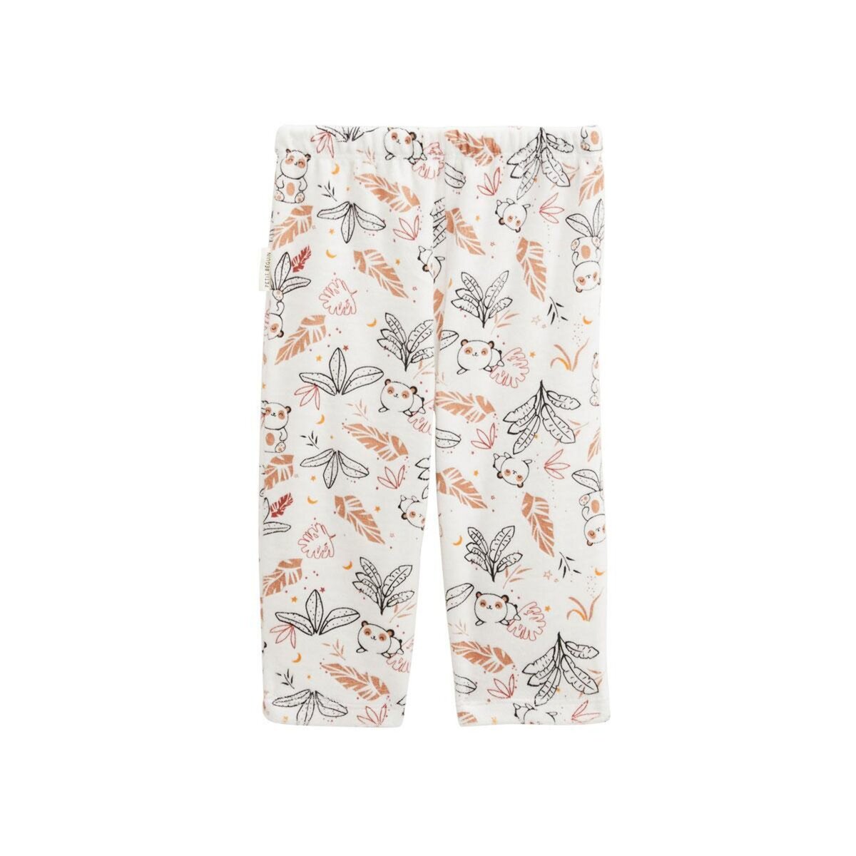 Petit Béguin Pyjama enfant 2 pièces en velours Maloueg