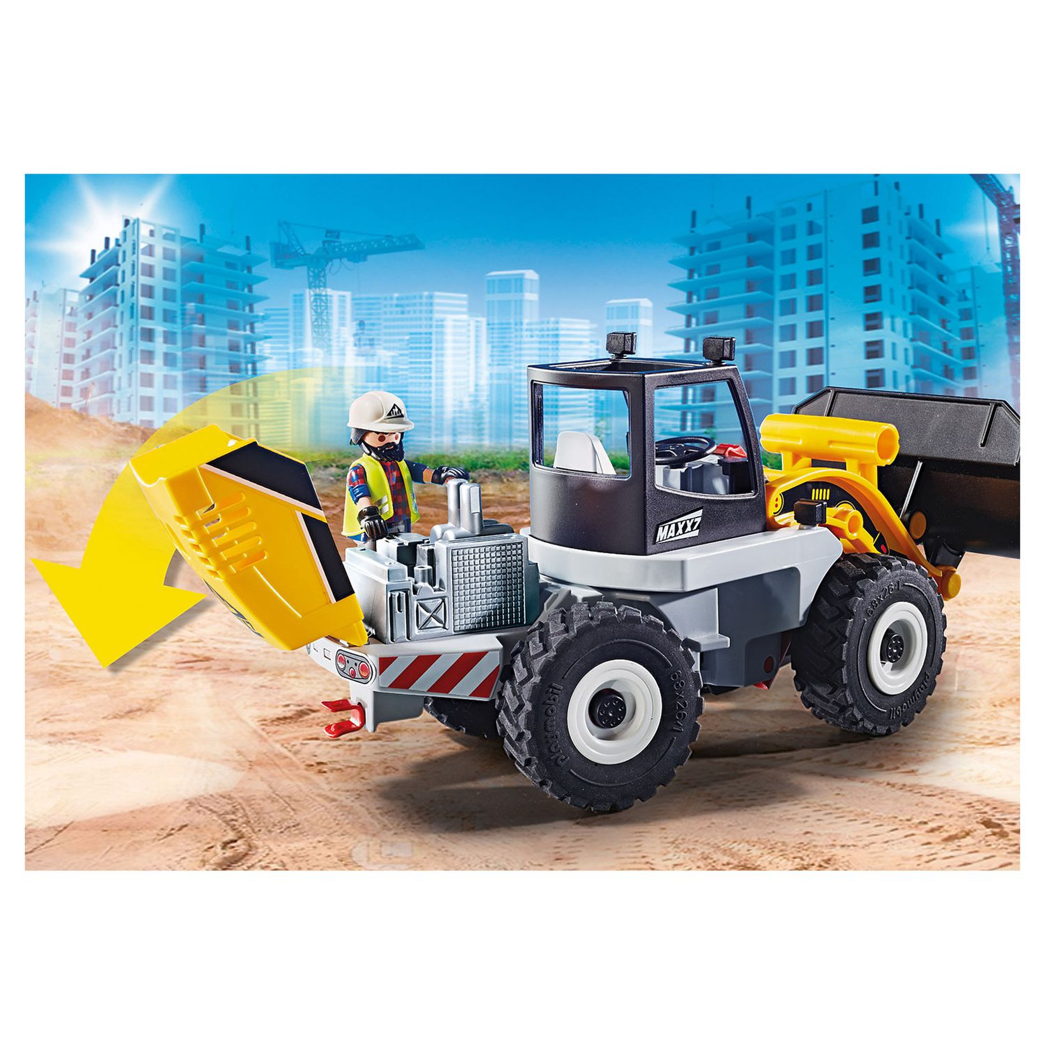Voir la diapositive 3 : PLAYMOBIL 70445 - City Action - Chargeuse sur pneus