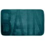 Paris Prix Tapis de Bain Microfibre  Relief  45x75cm Bleu Canard