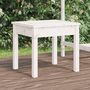 Voir la diapositive 1 : VIDAXL Banc de jardin blanc 50x44x45 cm bois massif de pin