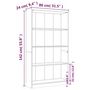 Voir la diapositive 6 : VIDAXL Bibliotheque 4 niveaux Chene fume 80x24x142cm Bois d'ingenierie