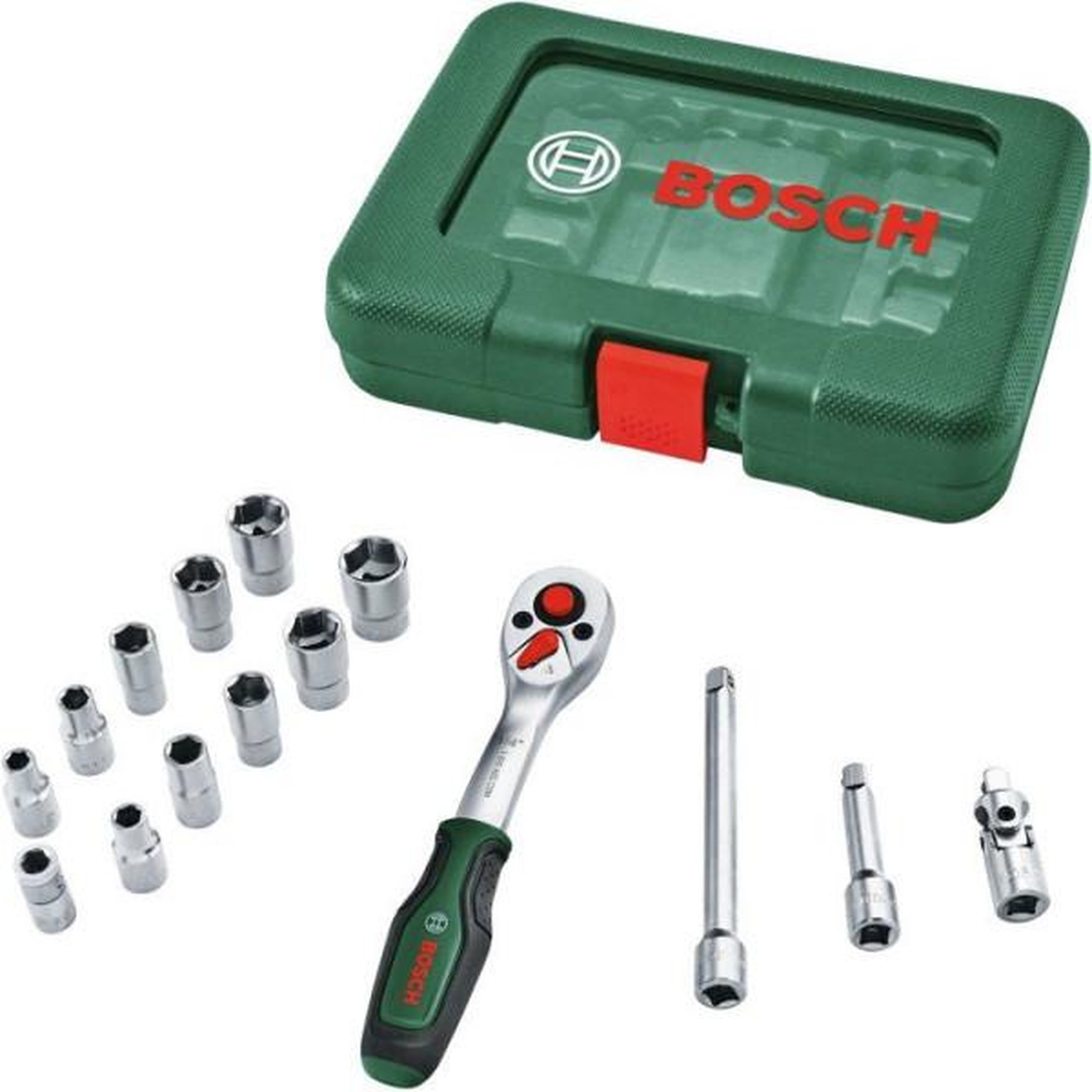 BOSCH Set de cliquets 1/4 - bosch - 15pcs