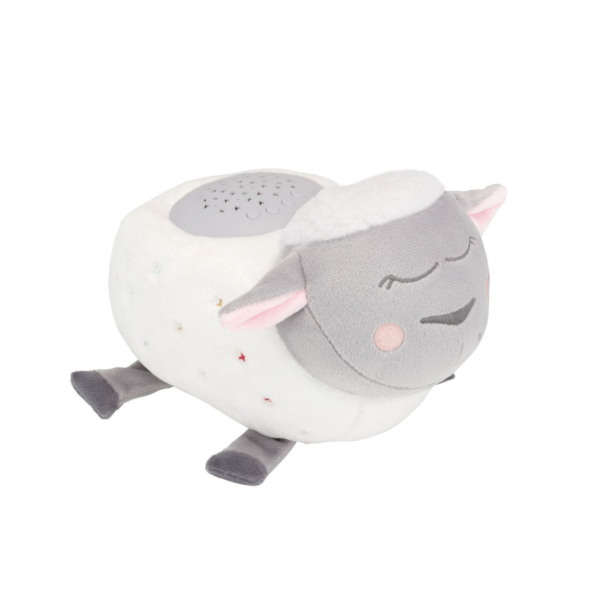 BADABULLE Veilleuse bébé peluche mouton projection d'étoiles