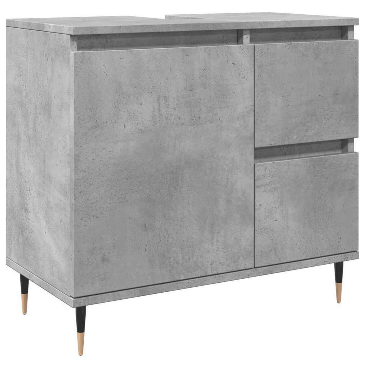 VIDAXL Armoire de salle de bain gris beton 65x33x60 cm