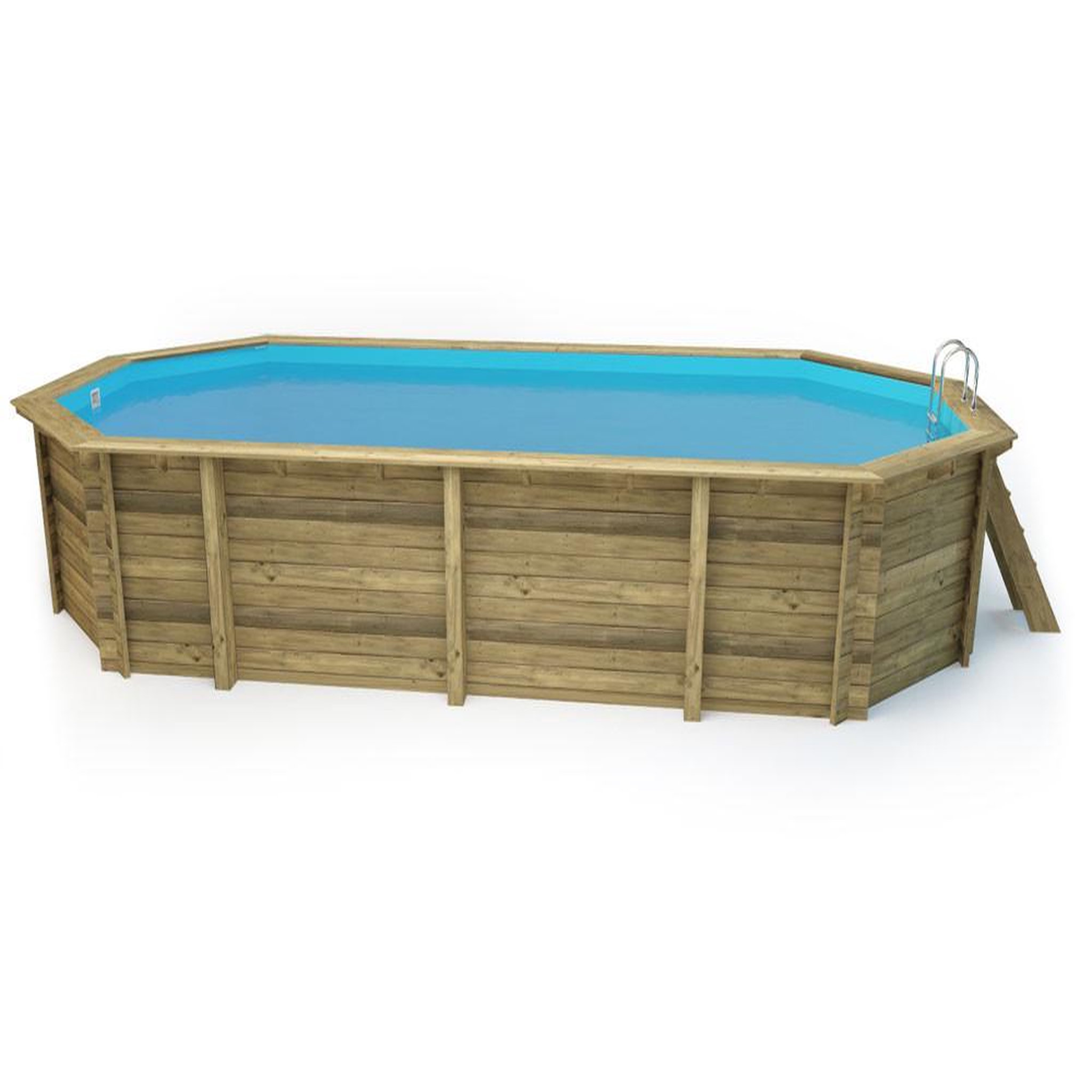 Voir la diapositive 3 : Habitat et Jardin Piscine bois   Sevilla 145   - 8.57 x 4.57 x 1.45 m