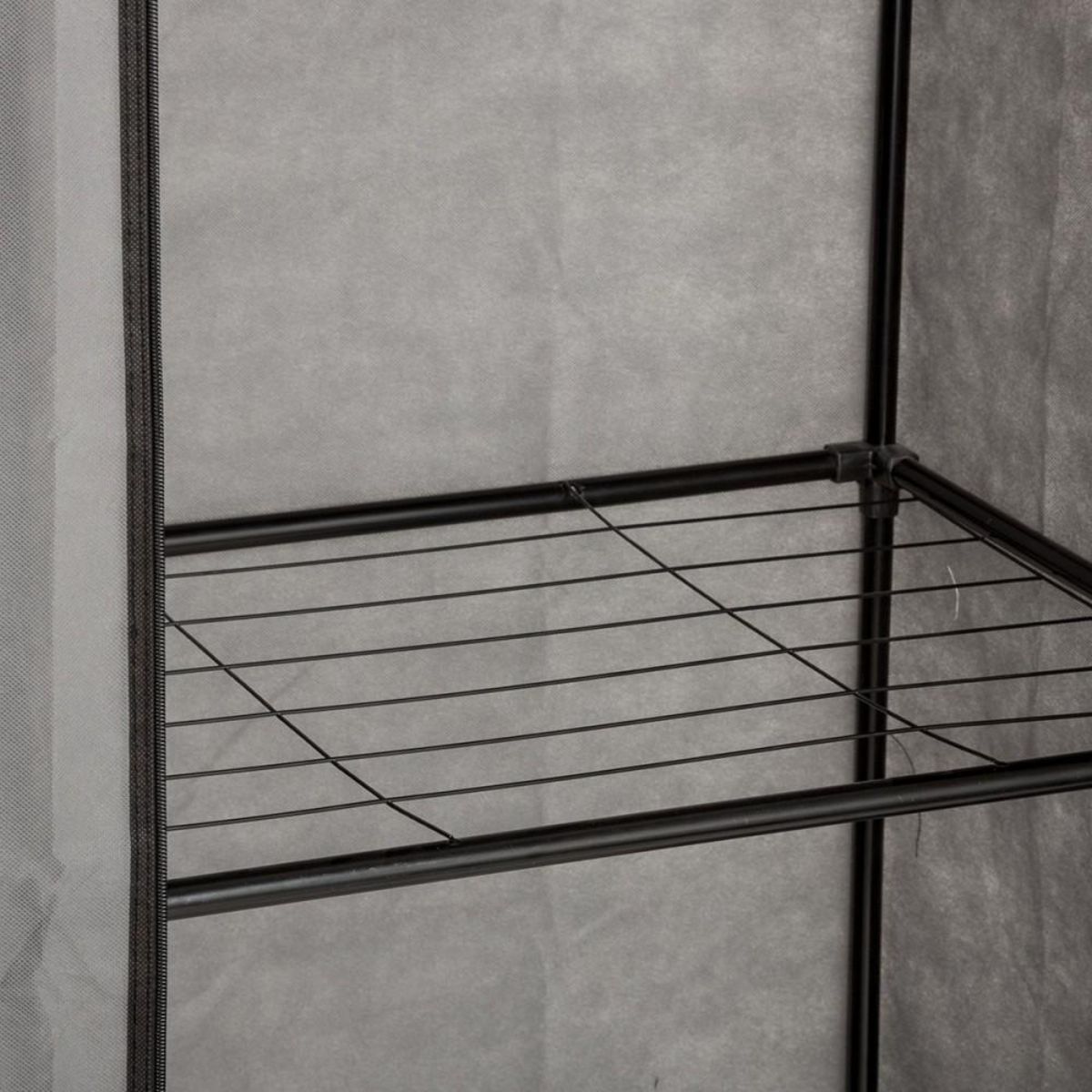 ATMOSPHERA Armoire roulettes 1 penderie 5 étagères