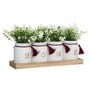 Voir la diapositive 1 : ATMOSPHERA Lot de 4 Plantes Artificielles Déco  Gypsy  28cm Vert