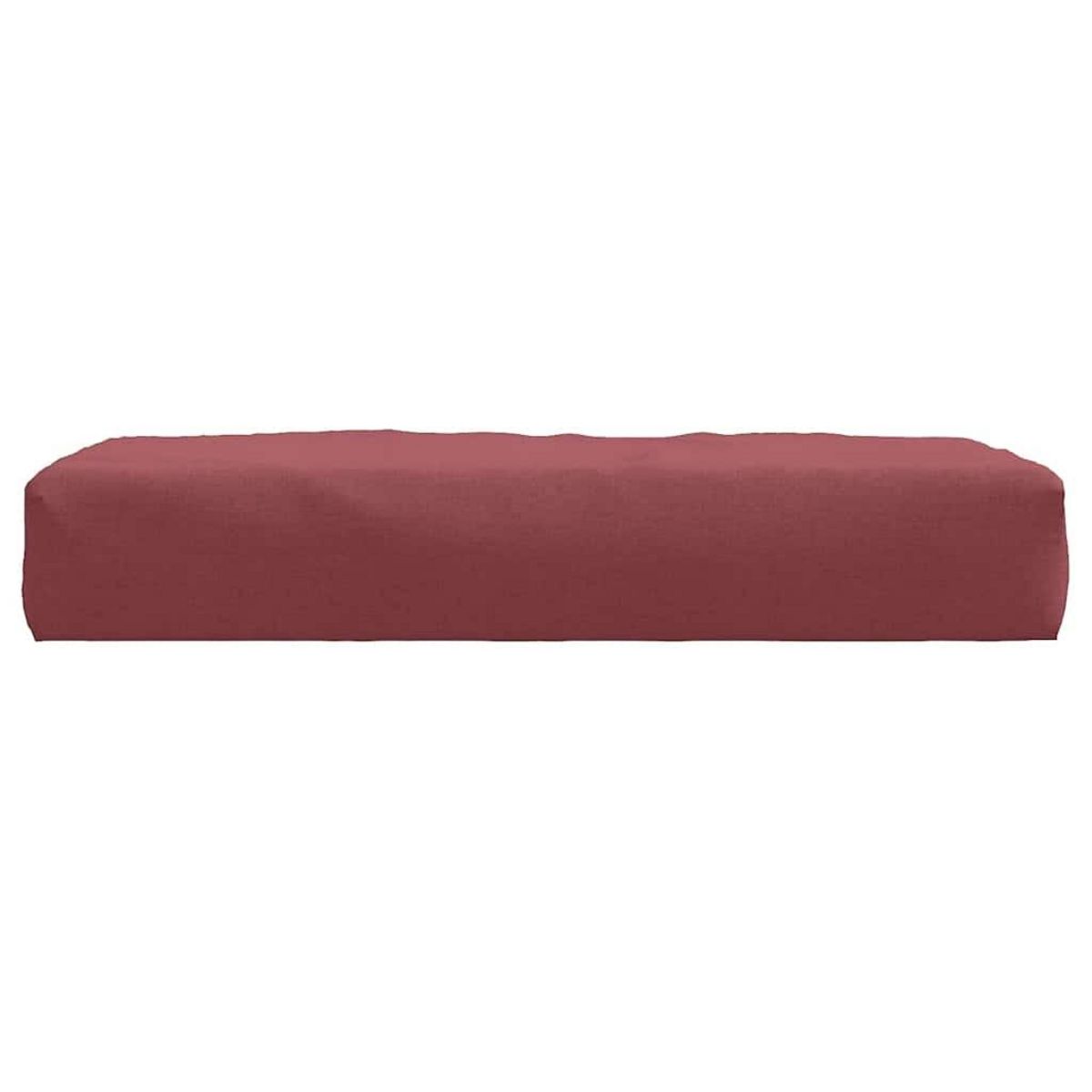 VIDAXL Coussin de palette rouge bordeaux melange 60x60x10 cm tissu
