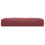 Voir la diapositive 4 : VIDAXL Coussin de palette rouge bordeaux melange 60x60x10 cm tissu