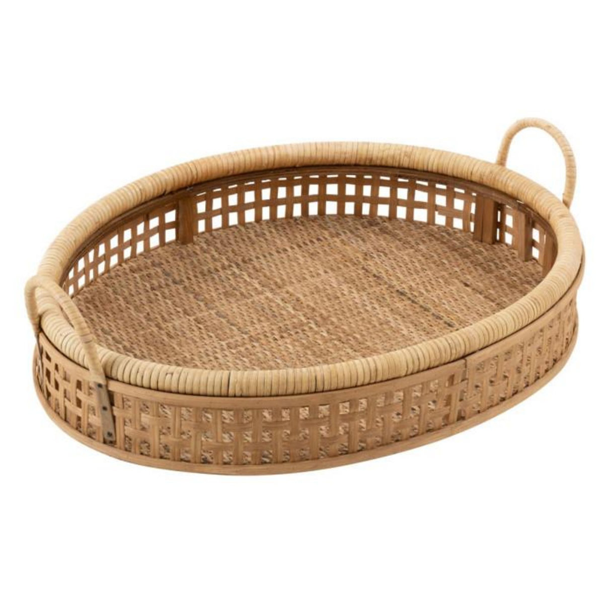 Paris Prix Plateau de Service en Rotin  Pick  57cm Naturel