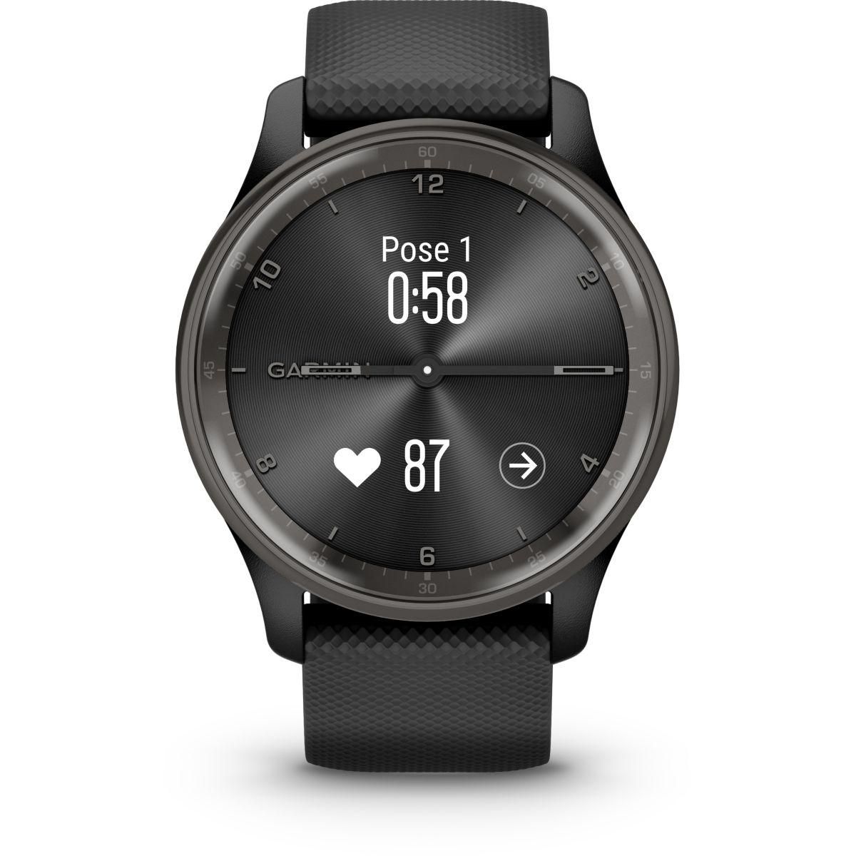 GARMIN Montre santé Vivomove Trend siliconne noir