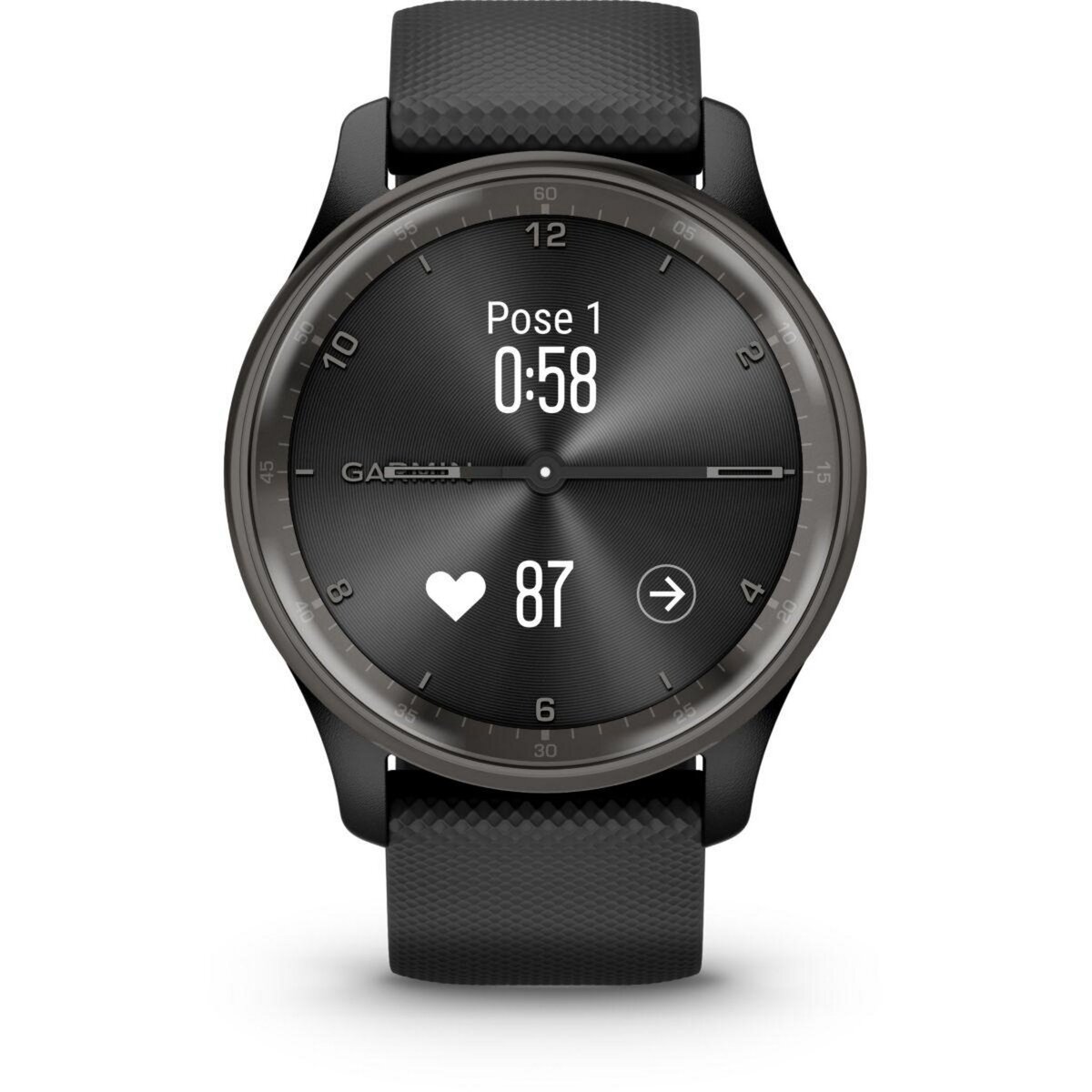 GARMIN Montre santé Vivomove Trend siliconne noir