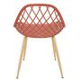 Voir la diapositive 5 : Paris Prix Lot de 4 Chaises Design  Malaga  80cm Terracotta