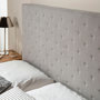 Voir la diapositive 4 : MARCKONFORT Tête de lit Malta 150x60 cm Couleur Gris, 8 cm d'épaisseur