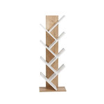 Habitat et Jardin Bibliothèque en bois  Tuval 066  - 46 x 22 x 129 cm - Chêne, Blanc