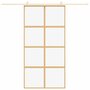 Voir la diapositive 3 : VIDAXL Porte coulissante dore 102,5x205cm verre ESG clair et aluminium