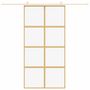 Voir la diapositive 3 : VIDAXL Porte coulissante dore 102,5x205cm verre ESG clair et aluminium