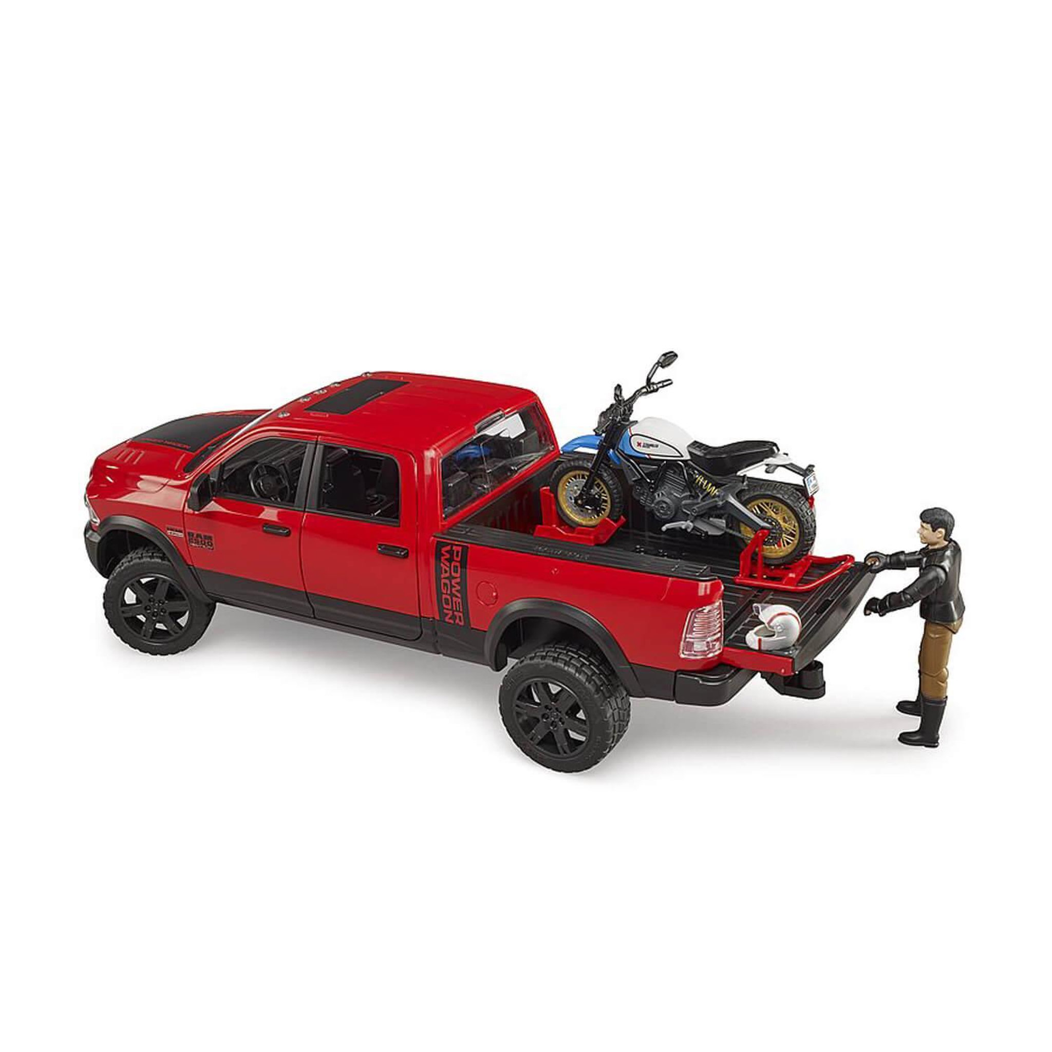Voir la diapositive 2 : Bruder Véhicule jouet Bruder RAM 2500 Power Wagon rouge