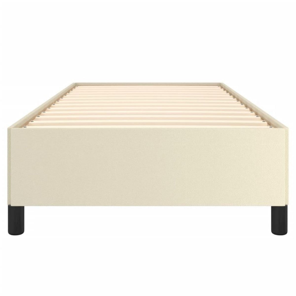VIDAXL Cadre de lit sans matelas creme 90x200 cm similicuir