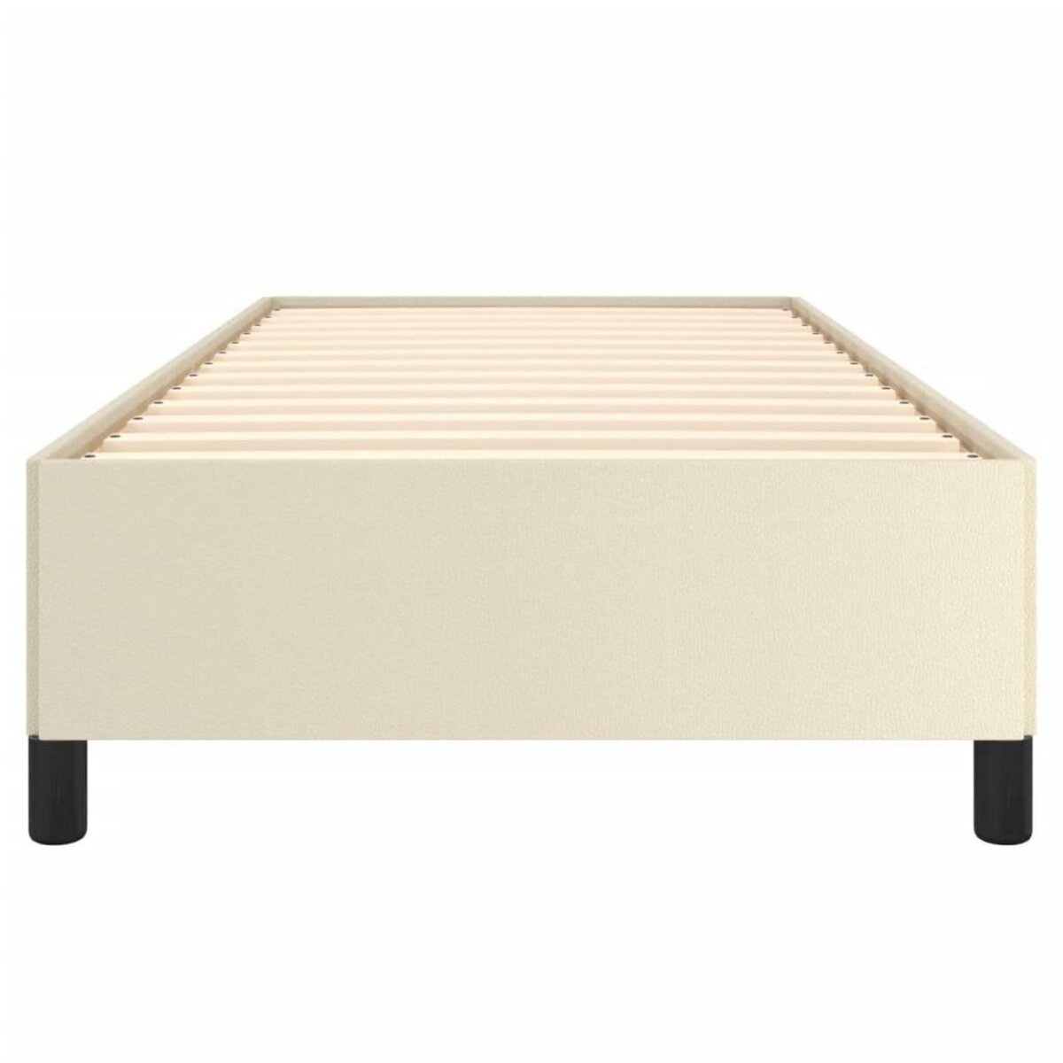 VIDAXL Cadre de lit sans matelas creme 90x200 cm similicuir