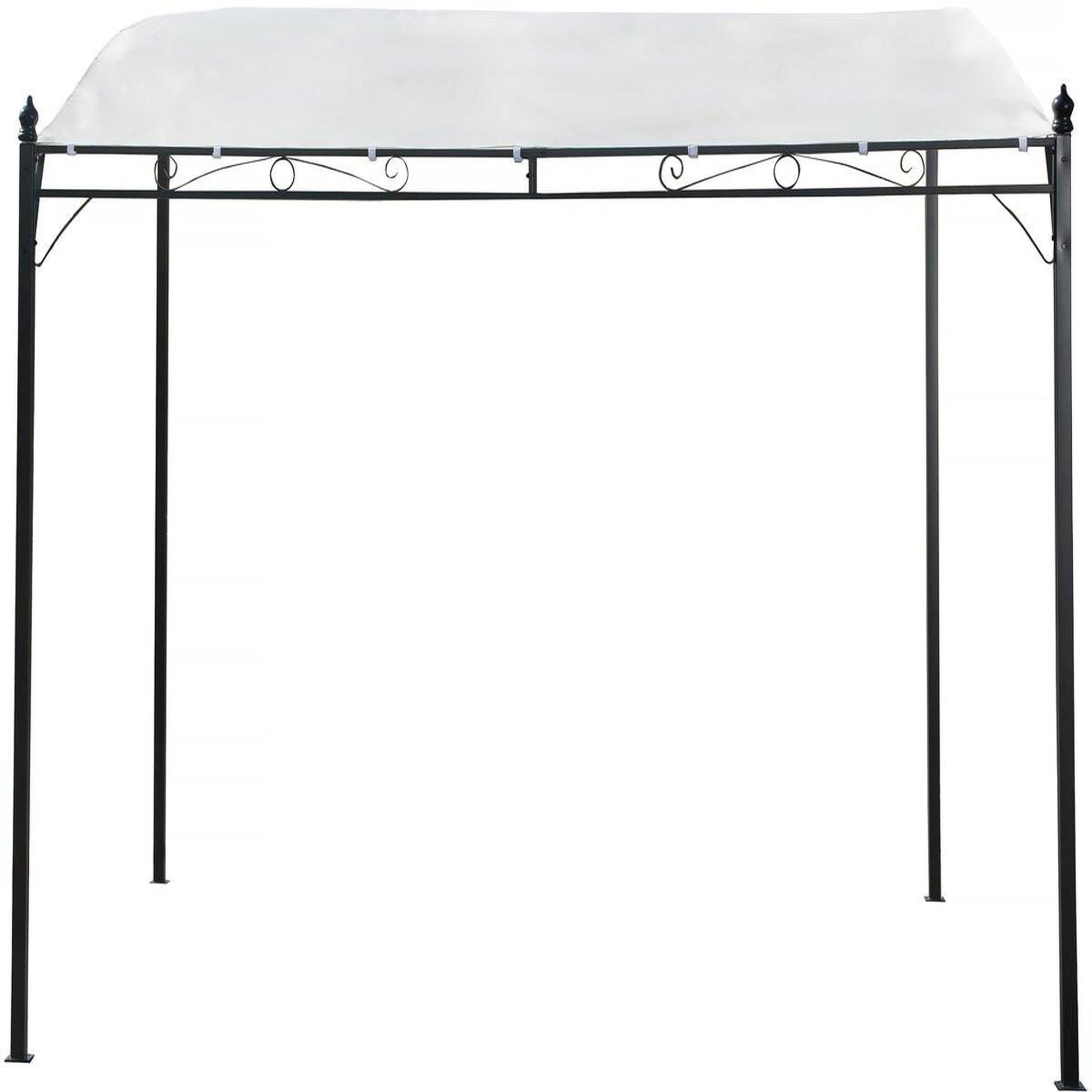 Habitat et Jardin Pergola inclinée en métal - 3 x 2,5 m - beige