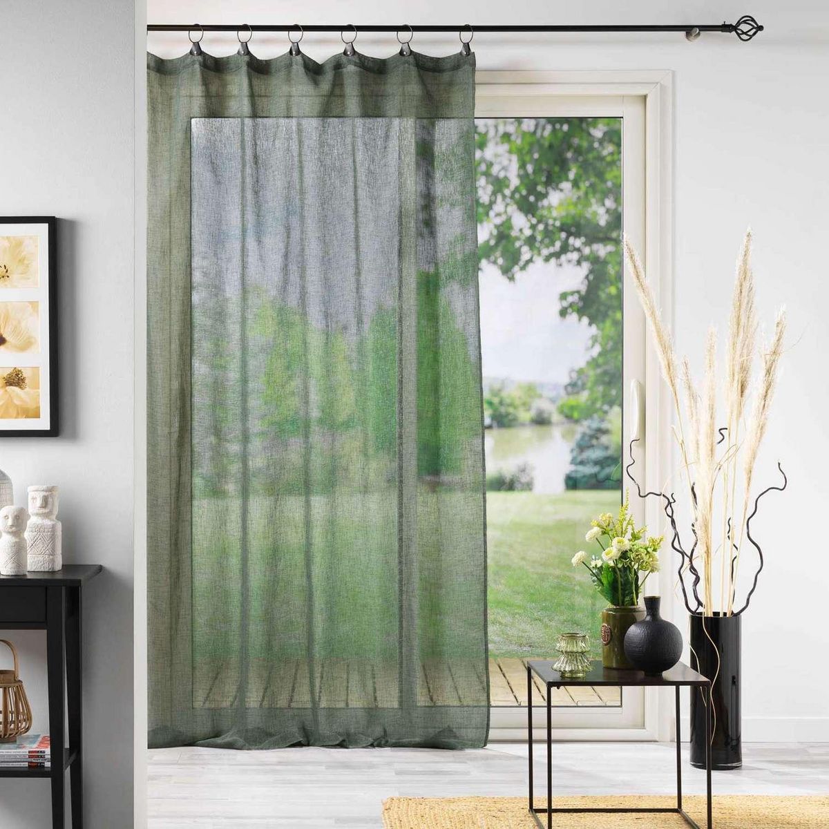 Douceur d'Intérieur Voilage à anneaux Ninka