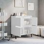Voir la diapositive 3 : VIDAXL Buffet Blanc 60x35x70 cm Bois d'ingenierie