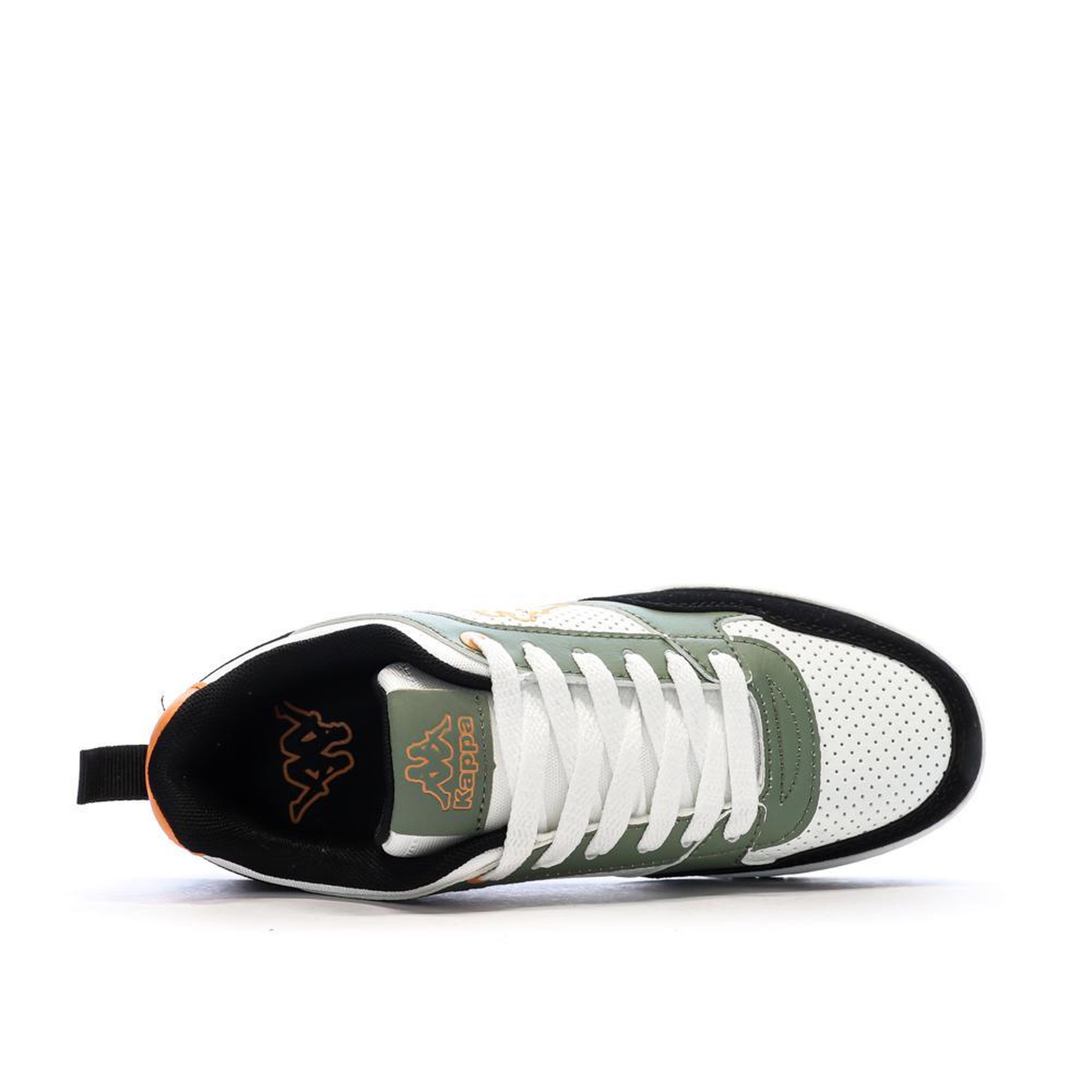 Voir la diapositive 4 : KAPPA Baskets Blanc/Vertes/Noires Garçon Kappa Logo Manis