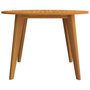 Voir la diapositive 4 : VIDAXL Table de jardin Ø110x75 cm Bois d acacia solide