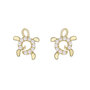 Voir la diapositive 1 : L'ATELIER D'AZUR Boucles d'Oreilles Or Jaune Tortue - Enfant