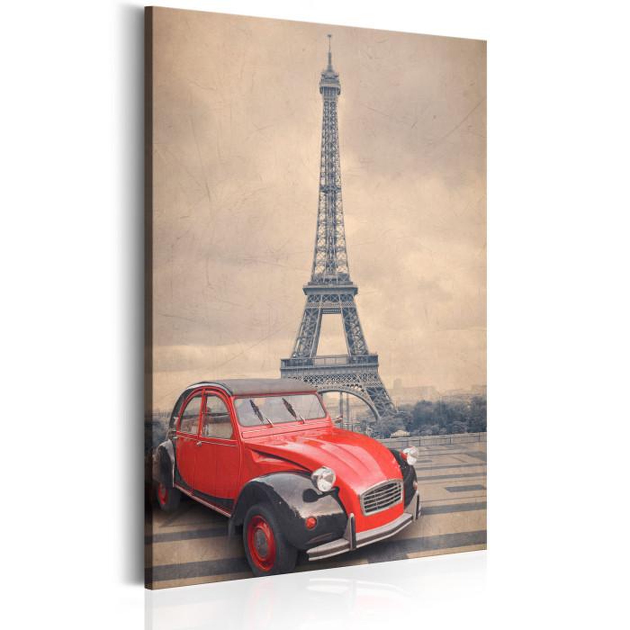 Paris Prix Tableau Imprimé  Retro Paris. Coloris disponibles : Multicolore