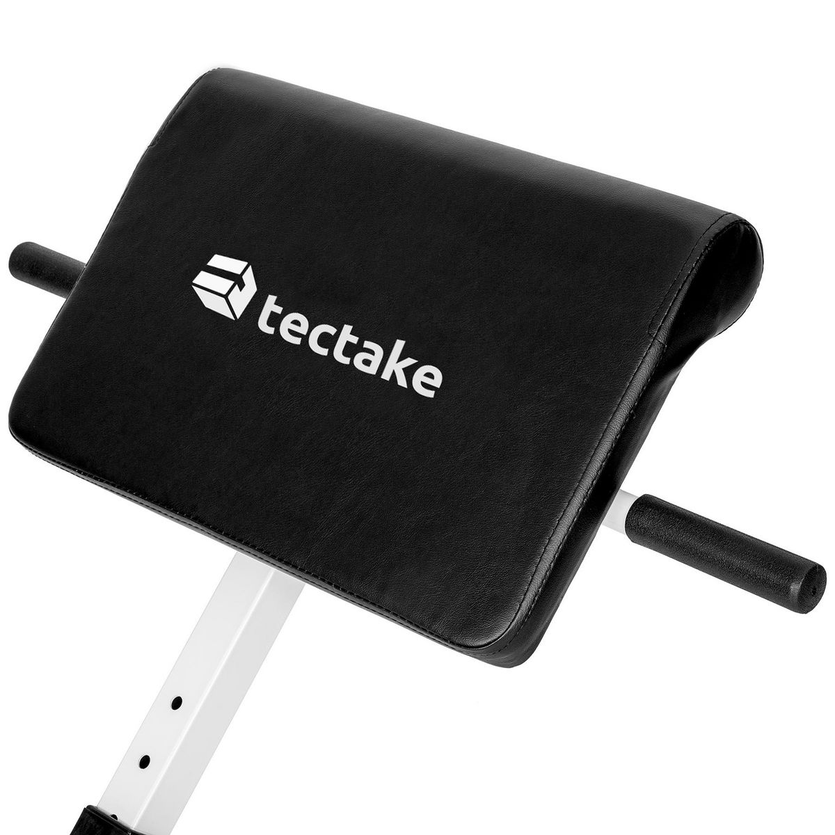 tectake Appareil de musculation pour le dos et les abdominaux pour dorsaux et abdominaux réglable sur 5 positions noir/blanc 89 x 69 x 88 cm