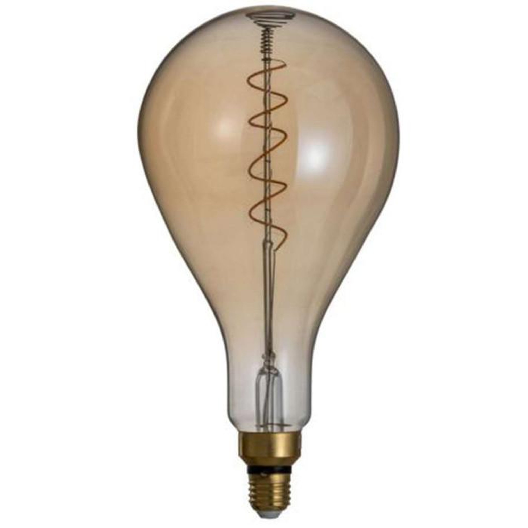 Voir la diapositive 1 : Paris Prix Ampoule Design  Spirale  31cm Ambre