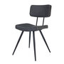 Voir la diapositive 6 : Rendez vous déco Lot de 2 chaises en cuir synthétique gris / noir-Texas