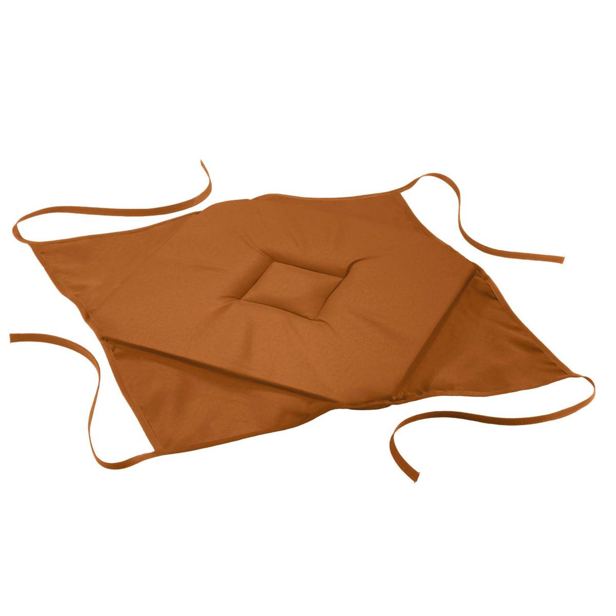 Douceur d'Intérieur Galette de chaise  essentiel  40x40cm camel