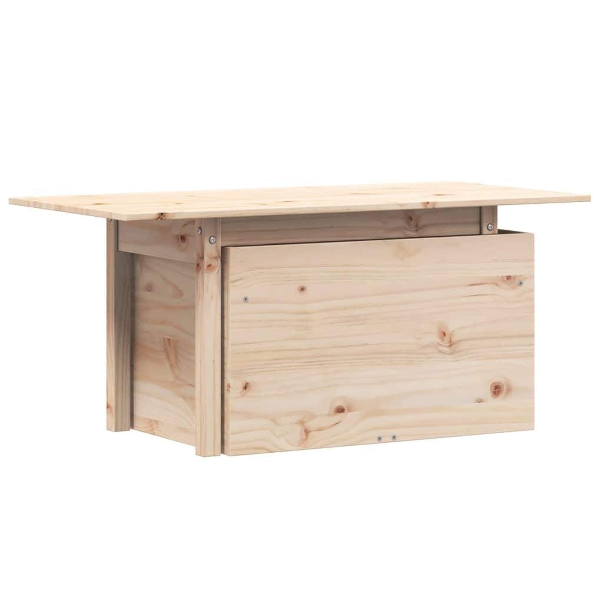 Voir la diapositive 2 : VIDAXL Table de jardin 100x50x75 cm bois massif de pin