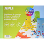 Apli Agipa Bloc de carton 10 feuilles couleurs