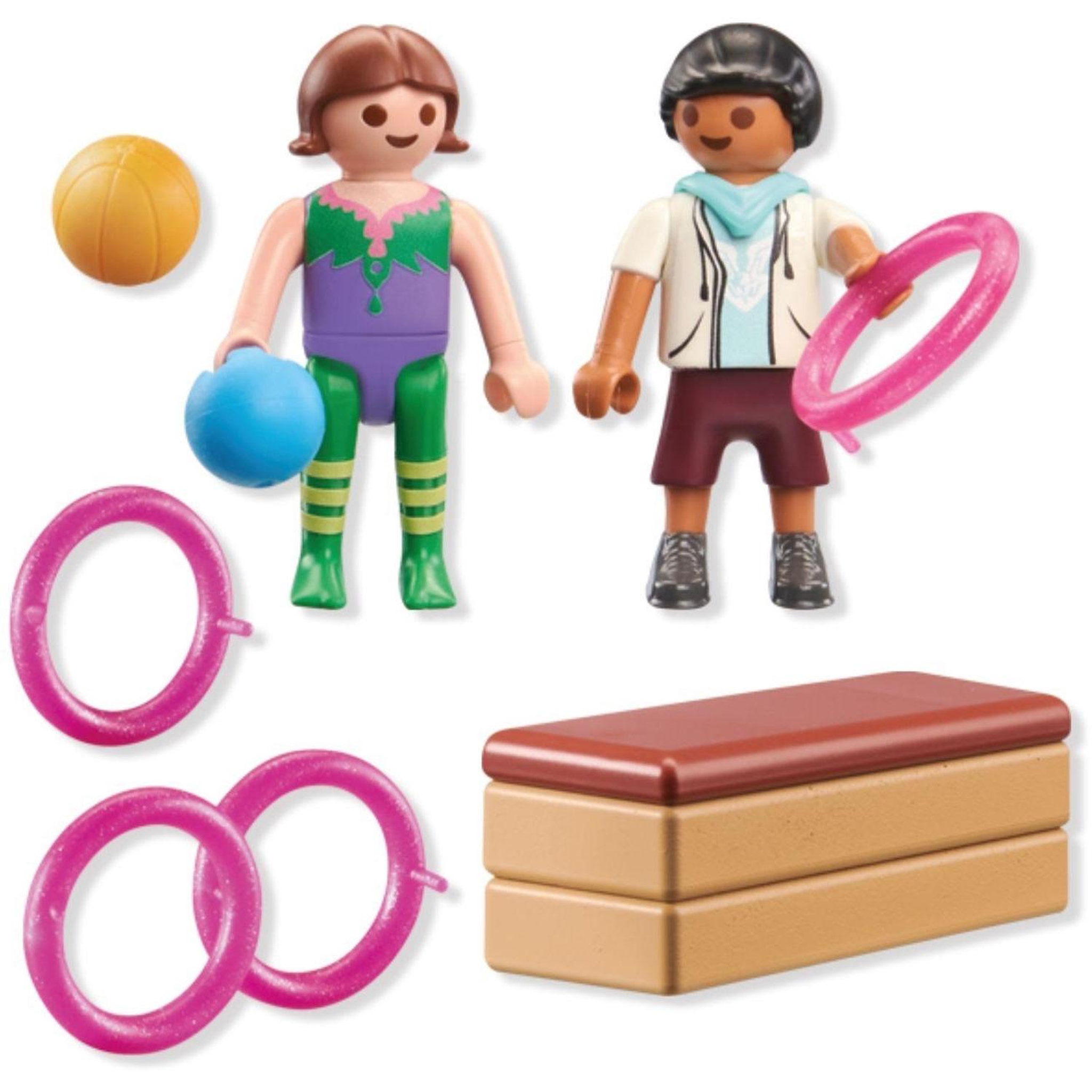 Voir la diapositive 4 : PLAYMOBIL Duo d'enfants avec matériel de gymnastique